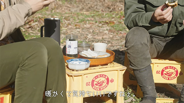 暖かくて気持ちいいですね