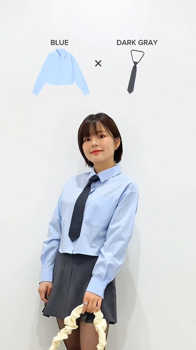 GU ネクタイシャツ 2色 取り外し 組み合わせ 工夫 アレンジ