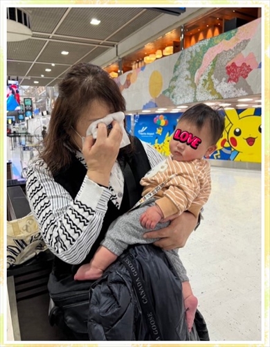 孫・寿々ちゃんのカナダ帰国に号泣する北斗晶