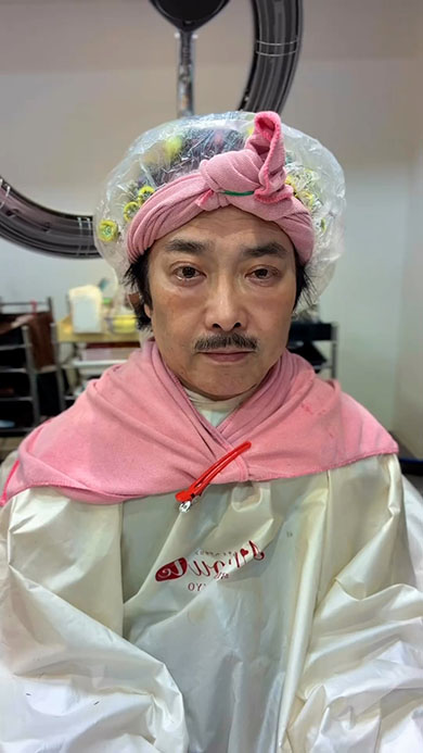 娘の結婚式のために男性がイメチェン・途中経過