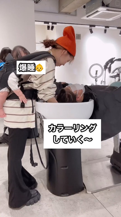 爆睡する赤ちゃん