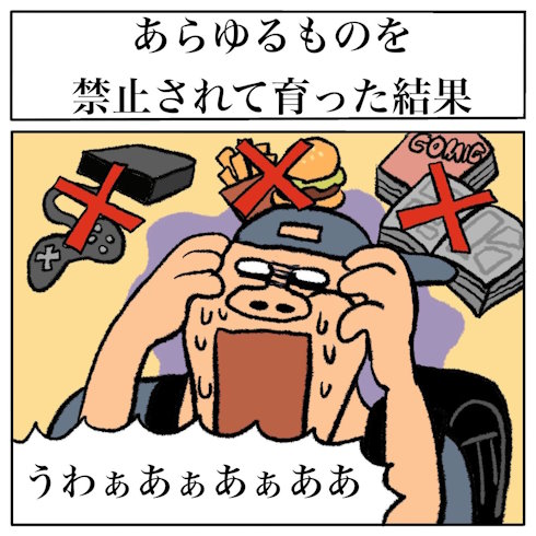 親に禁止されていたもの募集