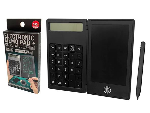 メモ付き電卓　ダイソー