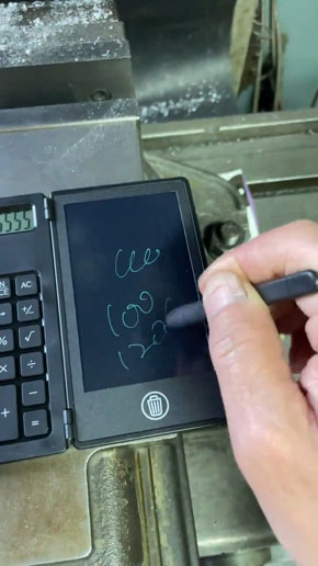 メモ付き電卓　ダイソー