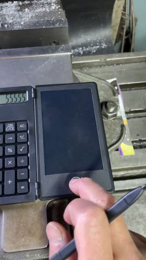 メモ付き電卓　ダイソー