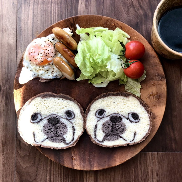 断面がワンコのパン