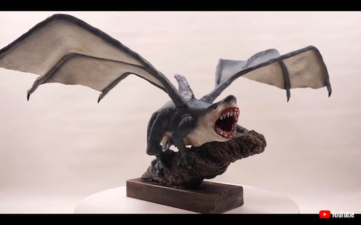 サメ ドラゴン シャーク キメラ ハイブリッド モンスター クリーチャー フィギュア 造形 粘土