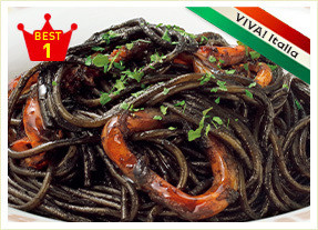 サイゼリヤ　イカ墨スパゲッティ　イカの墨入りセピアソース　リニューアル