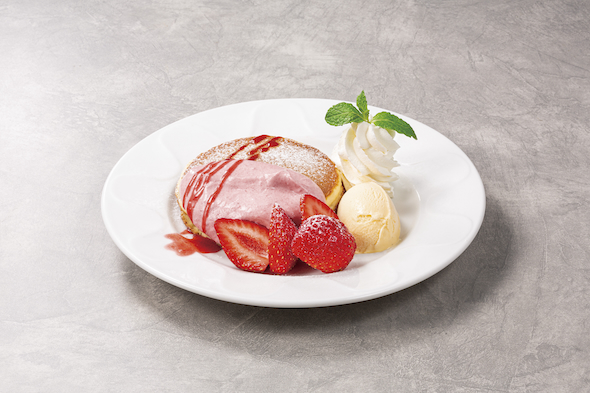 あまおうのバターミルクパンケーキ2枚