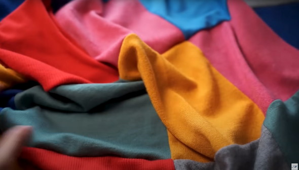 着古したセーターをリメーク