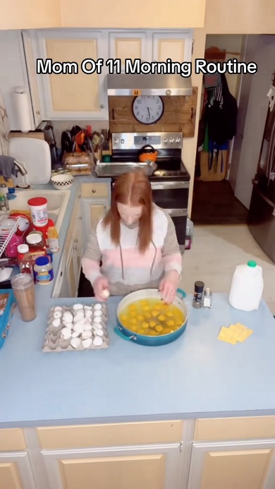 11人の子どもがいるママの朝のルーティン