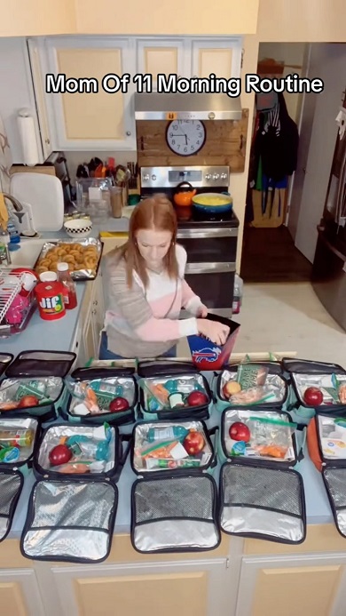 11人の子どもがいるママの朝のルーティン