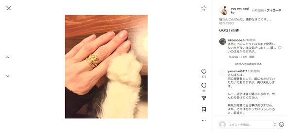 遠野なぎこInstagram