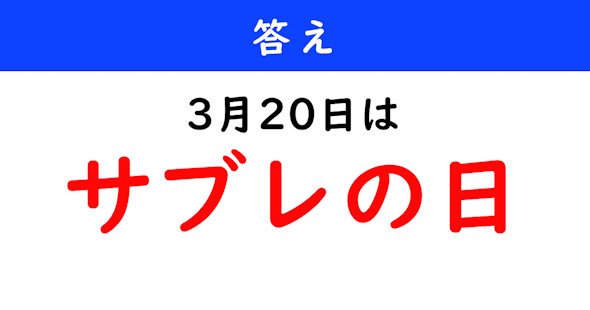 今日は何の日