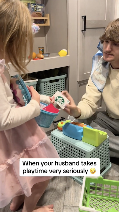 おみせ屋さんごっこでスターバックスカード