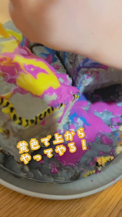 スプラトゥーン風スイーツをママが手作り