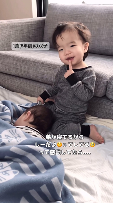 にっこり笑顔のお兄ちゃん