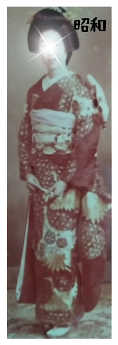 3世代 花嫁衣装 着物 ネイル お嫁 昭和 平成 令和 和装 前撮り