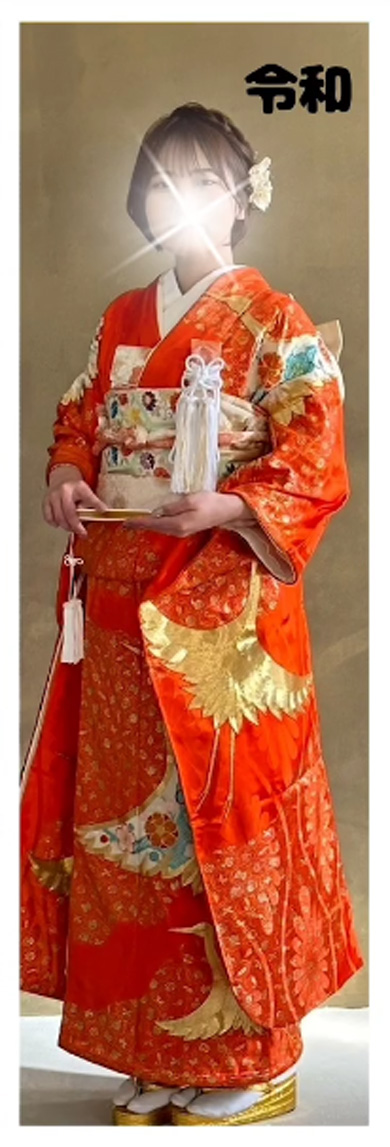 3世代 花嫁衣装 着物 ネイル お嫁 昭和 平成 令和 和装 前撮り
