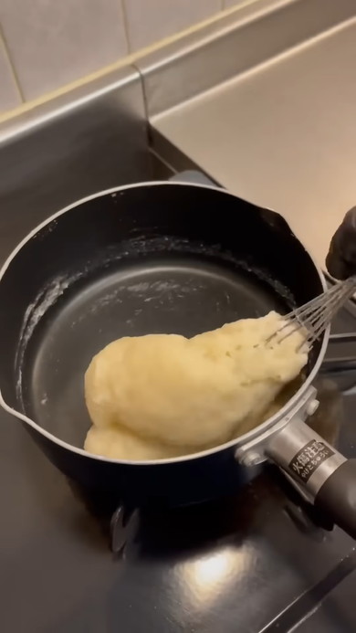 「ひとくちチュロス」の調理工程