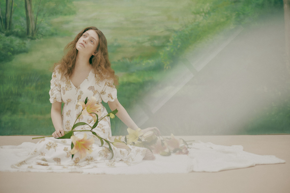 【ミュシャ】ギャザースリーブワンピース