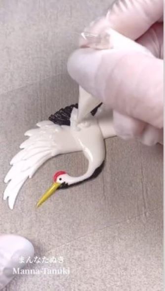 「松竹梅鶴亀文」アイシングクッキーのメイキング4