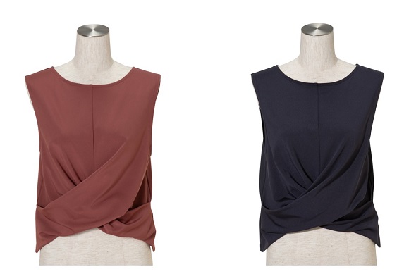 Francfrancが発売したトレーニング用のアイテム「ジム」シリーズの「ジムウェア ねじれトップス」