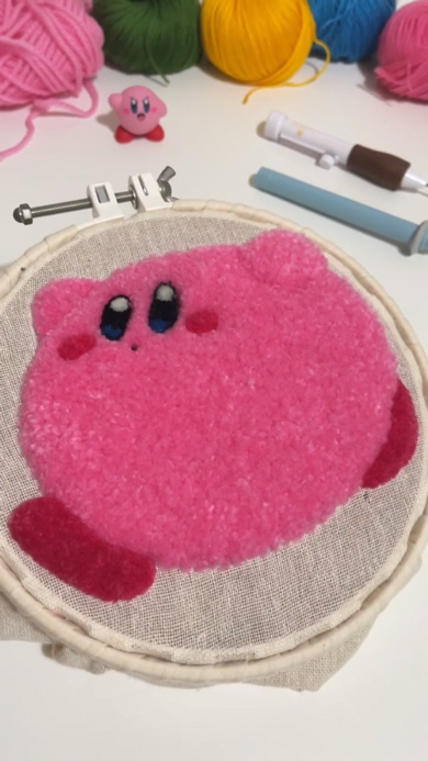 パンチニードルでニコちゃん作成