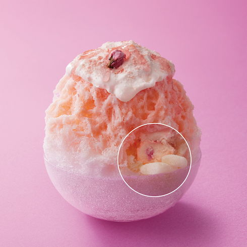 天然水の削り氷 桜もちみるく