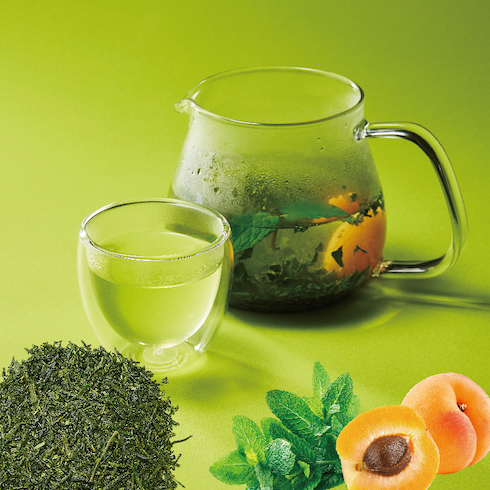 ミント香るあんずの煎茶