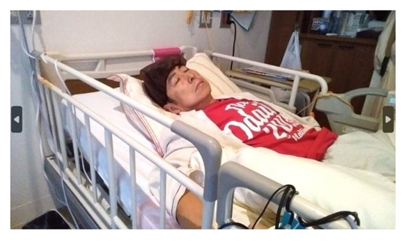 入院中の笠井信輔