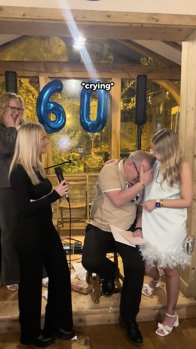 日本旅行をプレゼントされた父親