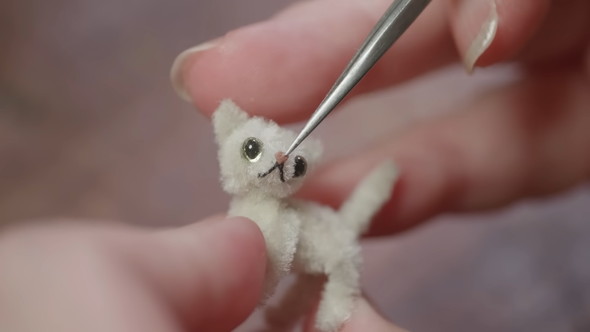 モールで作る子猫の制作工程