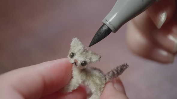 モールで作る子猫の制作工程