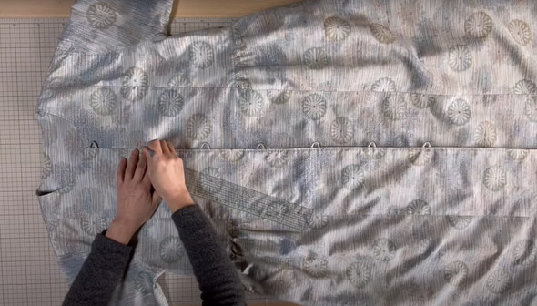 着物をワンピースにリメーク