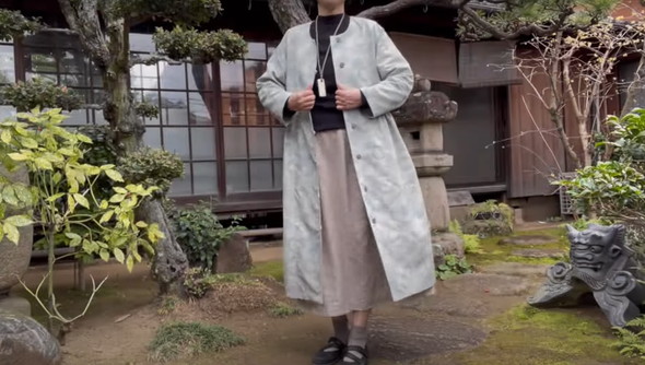 着物をワンピースにリメーク