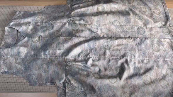 着物をワンピースにリメーク