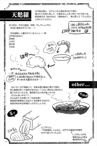 同人誌『江戸の甘辛メモ＆すしめも1+2』