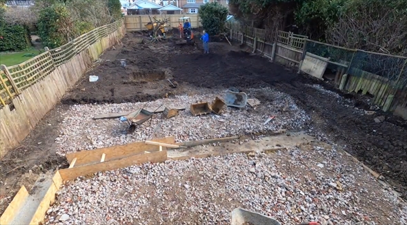 森林　開拓　タイムラプス　庭