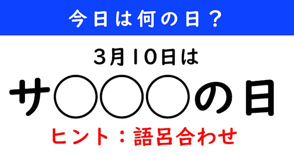 今日は何の日