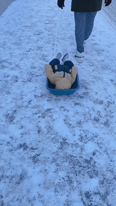 パパと一緒にどんどん先へ