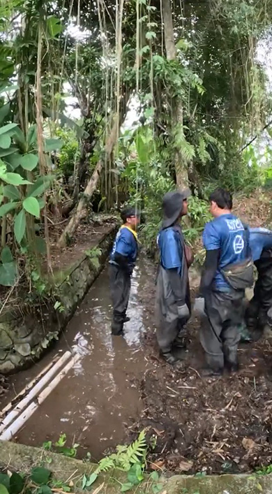 掃除 川 クリーニング