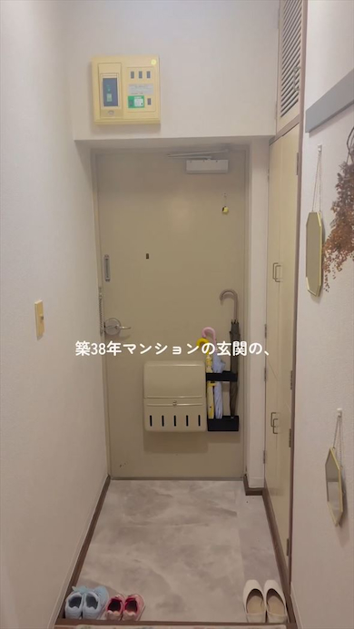 室内側から見た玄関ドア