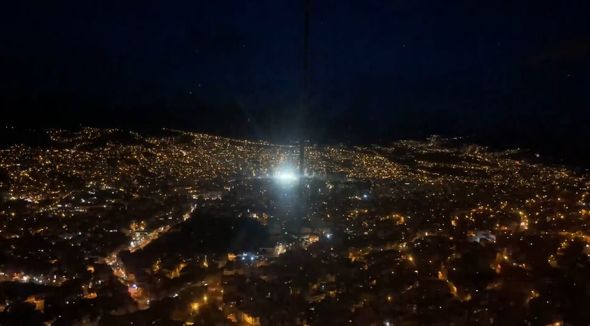 ボリビア　ロープウェイ　タイムラプス