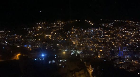 ボリビア　ロープウェイ　タイムラプス