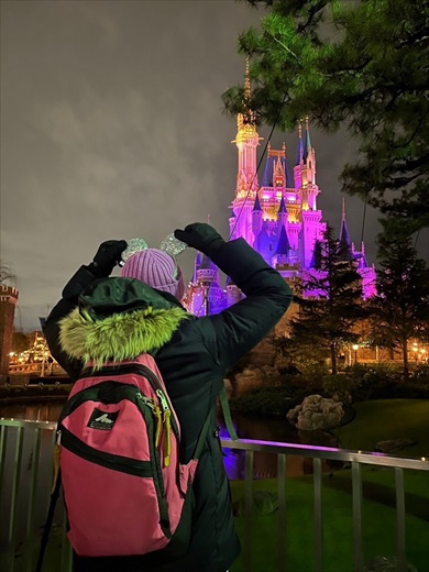 ディズニーランドに行く教授
