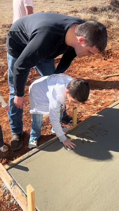 家を建てる際に手形を付けるというアイデア