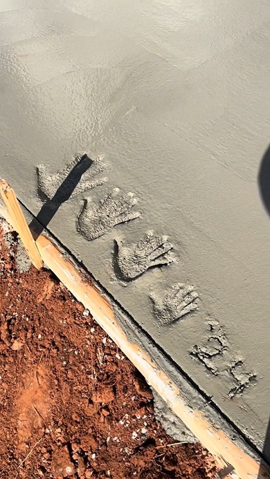 家を建てる際に手形を付けるというアイデア