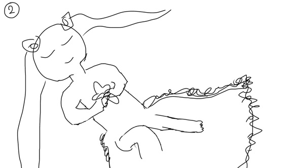 ラフ画 絵師 楽曲 イラスト 完成品 ビフォーアフター