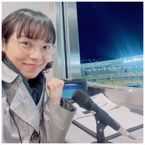 サッカー実況者の安田美香アナ